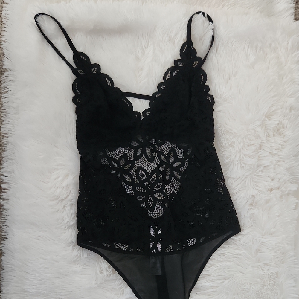Abercrombie & Fitch Black Lace Bodysuit